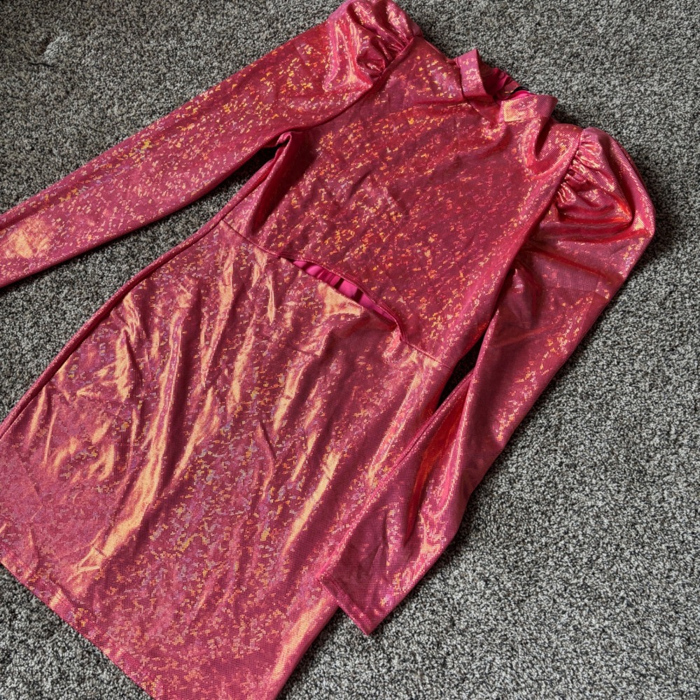 Fashion Nova Iridescent Pink Dress